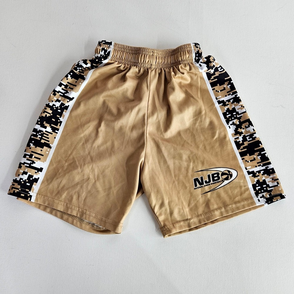 NGS Basketball Shorts Youth SM Tan Digital Camo NJB National Junior Basketball
